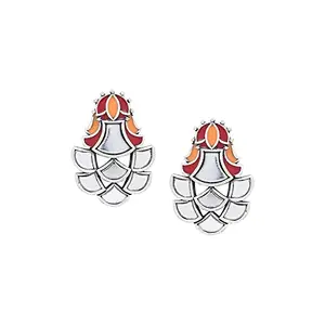 Voylla Thikri Casual Mirror Details Earrings