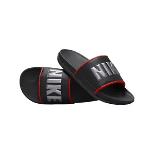 Nike Mens Offcourt Slide-Dk Smoke Grey/Mtlc Dark Grey-Picante Red-9Uk