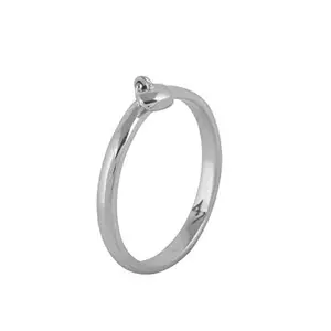 FOURSEVEN Jewellery 925 Sterling Silver Sweetheart Charm Ring for Women & Girls | Size: 14