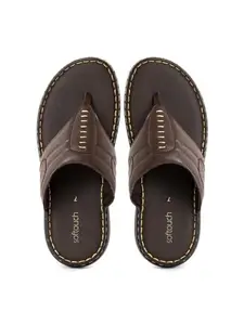 Khadim's Softouch Brown Casual Flip Flops for Men (2708874)
