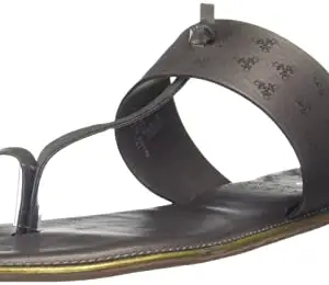 Bata Women's ZARA KNOT E Sandals (5612389_GUNMETAL_7 UK)