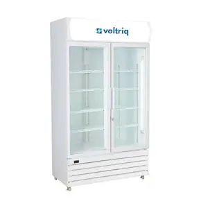 Voltriq 700L Glass Top Double Door Visi Cooler Laboratory Refrigerator