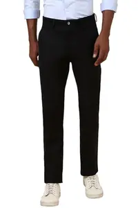 Allen Solly Men's Regular Casual Pants (ASTFQCFF529364_Black