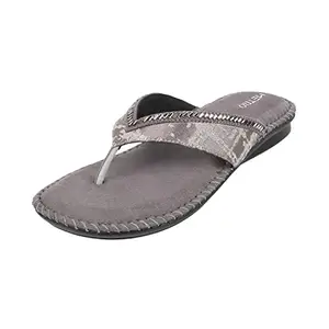 Metro Women's Grey Suede Faux Leather Comfort Slip-on Fashion Sandals UK/3 EU/36 (44-32)