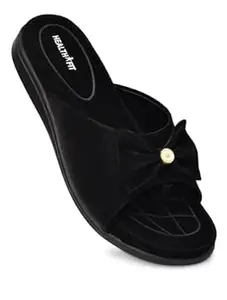 HEALTH FIT EXTRA SOFT Women's Comfortable Memory Foam Doctor Slippers/Flip-Flops|Fashionable Casual & Stylish|Lightweight & Breathable|Outdoor Synthetic Casual Chappals Sandals Ladies & Girls HF29