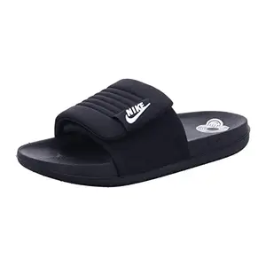 Nike mens Offcourt Adjust BLACK/WHITE-BLACK Slide Sandal - 8 UK (9 US) (DQ9624-001)