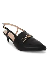 Allen Solly Women Black Party Heels