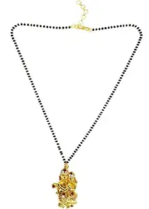 Mehrunnisa Contemporary Radha Krishna Pendant With Crystals Mangalsutra Necklace For Women (JWL1866)