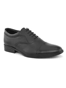 pelle albero Men's Black Leather Lace-Up Formal Oxford PA-KT-F002L_Black_44
