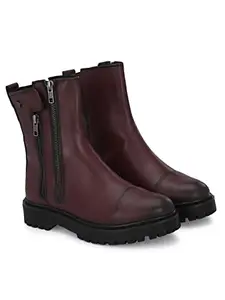 Delize Women Cherry Vegan leatherChelsea Boots 64020-36