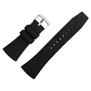 DBLACK {GVNYDS1 28mm Resin Watch Strap // Compatible With GIVENCHY Watches (Black)