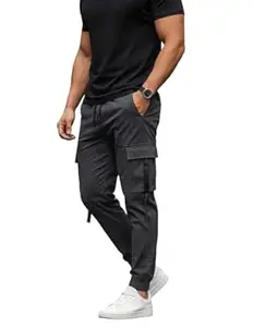 Mack Jonney Men’s Solid Joggers | Solid Design | Regular Fit | Casual & Athleisure Wear |Pack of 1-MMJ-79
