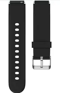Silicone 19mm Replacement Band Strap with Metal Buckle Compatible with Fire-Boltt, boAt, Noise, Amazfit
