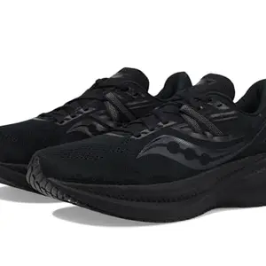 Saucony Men's, Triumph 20 Running Shoe, Black/Black/Black, 8