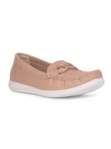 Bata Comfit Alina Womens Casual Loafer in Yellow Beige Gold,3 UK
