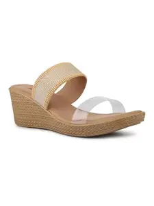 Inc.5 Womens Beige Ethnic Transparent Round Toe Heels