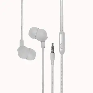 Nirsha Nirsha Super Bass Earphone Headphone with mic Compatible for Redmi Note 5 AI Dual Camera Redmi Note 5 Pro Redmi 5 Plus (Redmi Note 5) Redmi 5 Redmi 5A, All Android Smartphone with 3.5 mm Jack (White)