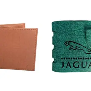 SLS SLS Leather Men's Wallet (Green and Brown) Combo of 2