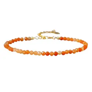 LKBEADS Aventurine Bracelet with Gold Plated Clasp – 3mm Round Beads – Faceted Cut – 7 inch Adjustable – Healing, Fashion, Gift, Spiritual, Yoga|LK_STACK_00894