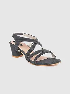 RIVERSUNWomen Grey Heels (FF-D-1107-Grey-40)