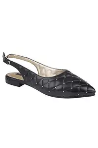 Aurelia Women's Black Fashion Sandals-5 UK (38 EU) (20AUA9FW00001-024)