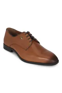 Louis Philippe Men's Tan Formal Shoes Euro- 41