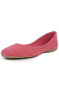 Sindhi Footwear Women Ballet Flats-4 UK EU (DN-B515_Pink_37)