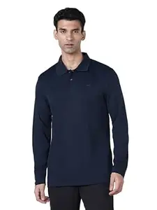 TECHNOSPORT Men Solid Polo T Shirt Slim Fit Short Sleeve Polyester Branded T Shirt for MenSports Men Workout Casual