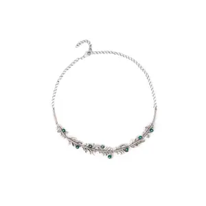 Shaya by Caratlane Revive Oxidized Choker Necklace in 925 Silver for women