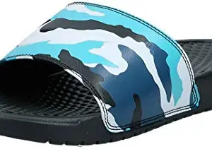 Nike Men's Benassi JDI Print Sky Blue Sliders-8.5 Kids UK (631261)