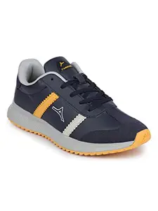 ABROS Men's ASSG1208 Active Sports Shoes -Navy/Mustard -10UK