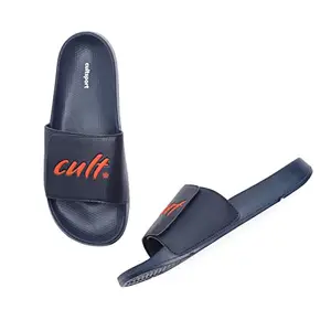 CULTSPORT Swift Mens Slides | Stylish, Lightweight & Comfortable Sliders for Regular Use (Navy, Size-8UK)