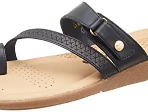 BATA womens Bianca toe ring Blue Slipper - 3 UK (5719945)