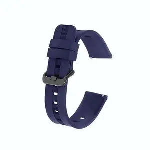 Colorcase Smart Watch Strap Silicon Texture Tone Compatible with Deeprio Stellar Smart Watch - Texture Tone Band - Blue