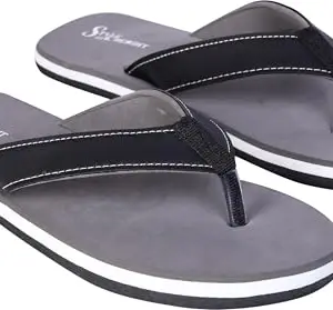 STYLE HEIGHT Men Flip Flops (Style - SL206-Greyy)