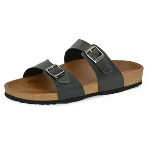 Centrino Women’s Berkin-Style Slip-On Sandals | Open Toe Design | Soft PU Footbed | Lightweight & Comfortable | Arch Support | On-Grip Sole | Casual Outdoor Wear (9223)