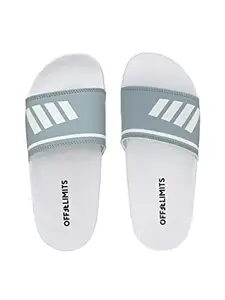 OFF LIMITS-Cecilia-Powder Blue/White Sliders
