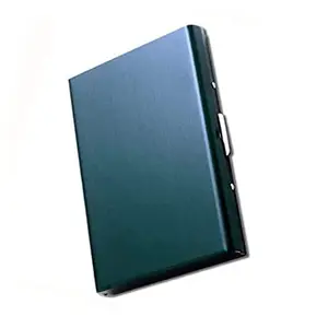 Stealodeal Premium Dark Blue RFID Blocking Credit/Debit ATM 6 Slot Metal Card Holder