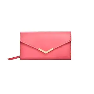Vorak Ahimsa Ahimsa Leather Women's Vegan Leather Wallet | Slim Wallet for Women's (Pink)