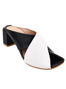 Shoetopia Women's Casual Comfortable Fashion Heel Sandal,Black-EU41