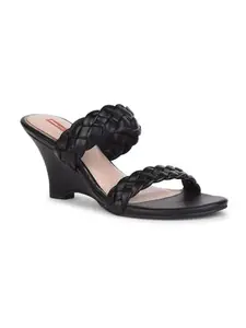 Bata Womens Carly Wedge Mule Heels, Black, (7716812), UK 5