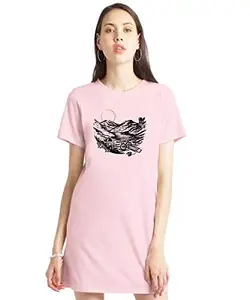 Stylish Cotton Blend Printed T-Shirt for Women | Casual Wear | Soft & Comfortable Fabric | Trendy Short Sleeve (Pink_X-Small_Pack of 1)#730