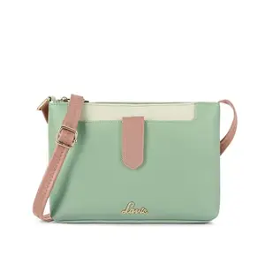 Lavie Women's Keiko 2C Colorblock Top Zip Crossbody Sling Bag | Ladies Purse Handbag | Gift for Women