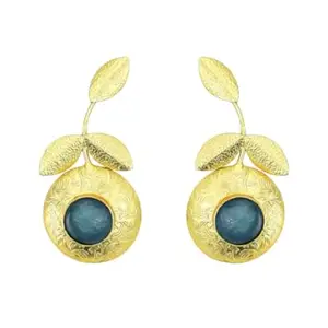 Artificial Gemstone Earrings Brass Earrings Earrings For Women Dangle Drop Earrings Handmade Earrings Statement Earrings (GREEN)