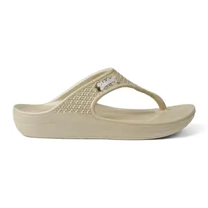 SOLETHREADS MUFFIN Women Flip Flops|Durable | Sturdy | Lightweight Waterproof | Comfortable | Indoor Outdoor Slippers |Stylish & Colorful Sandal| Summer Slippers|Flip Flops for Women|GLAZED MOCHA|5