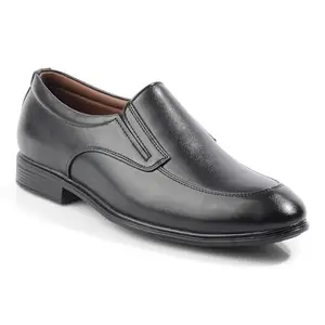 ID Men's Black Round Toe Slip On Formal