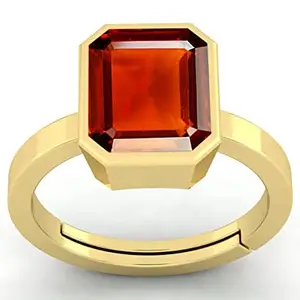 DAURAYA GEMS 9.25 Ratti 8.41 Carat A+ Quality Natural Burma Ruby Manik Unheated Untreatet Gemstone Gold Ring for Women's and Men's(GGTL Lab Certified)