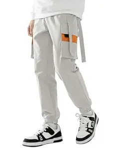 TAGAS Men’s Cotton Cargo Pants | Men Cargo Jogger Pant | Slim Fit Track Pants with Side Pockets | Stylish Streetwear Lower for Gym, Casual & Travel