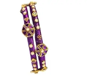 Ethnic Silk Thread Bangles for Women, Handcraft Purple Silk Thread Bangles, Indian Style