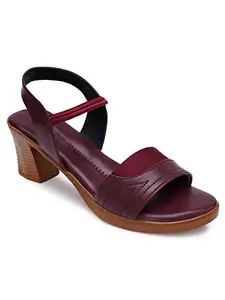 Stepee Women Synthetic Women Flats Sandal Slip-On fancy Daily Office Footwear (CHERRY, numeric_4)